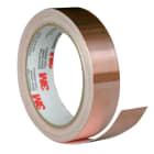 3M MERCADOS ELECTRICOS - 3M™ 1181 Cinta de apantallamiento EMI de lámina de cobre, MC12 - Adhesivo Acrílico - 19mm x 16,5m