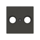 NIESSEN - Tapa toma TV/R Serie de lujo negro essence