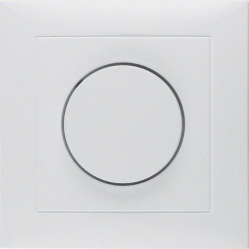 HAGER - Placa monoblocregulador+marco S1/B1/B3/B7 blanco polar