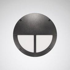 TRILUX - Recubrimiento de luminaria en forma de un recubrimiento cerrado de la salida de luz superior con una barra central vertical. Skeo Circ