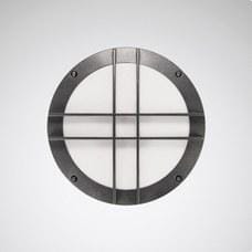 TRILUX - Recubrimiento de luminaria con rejas de protección de 2 barras horizontales y verticales, respectivamente. Skeo Circ