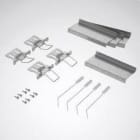TRILUX - Muelle de fijación para techos lisos con grosores de entre 25 mm y 37 mm, para la versión G6/7 M84 (4 unidades). Siella C 60x50x15
