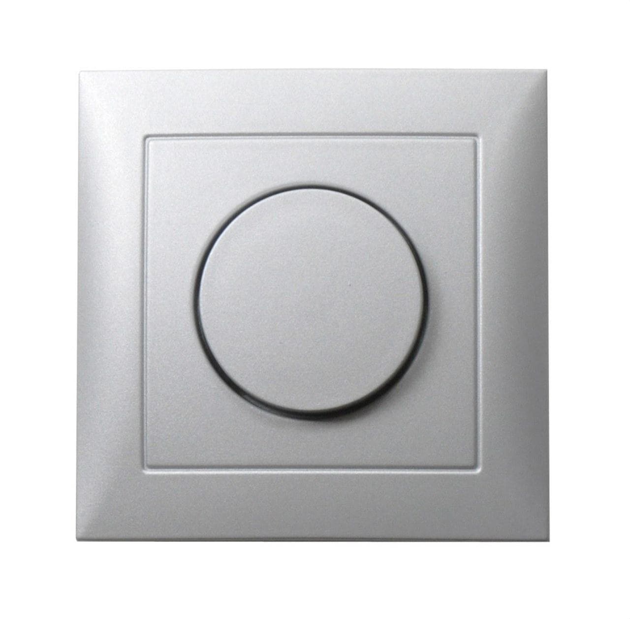 HAGER - Tapa con mando para regulador rotativo 1 aluminio mate