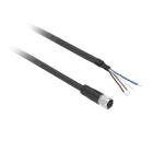 TESE - OsiSense XU - Conector hembra m8, 4 patillas, recto, precableado - cable de 5 m