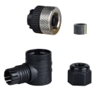 TESE - Conector hembra acodado de 3 pines, 1/2 20 unf - prensa de cable