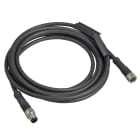 TESE - Cable de puente   xz - macho recto m8 3-pin - hembra recta m8 3-pin - pur 2m