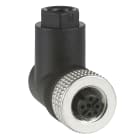 TESE - OsiSense XU - Conector hembra acodado de 4 pines, m12 - prensa de cable