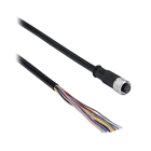 TESE - M12 12-pin hembra recta connector 15m cortina de luz de seguridad con silenciamiento integrado