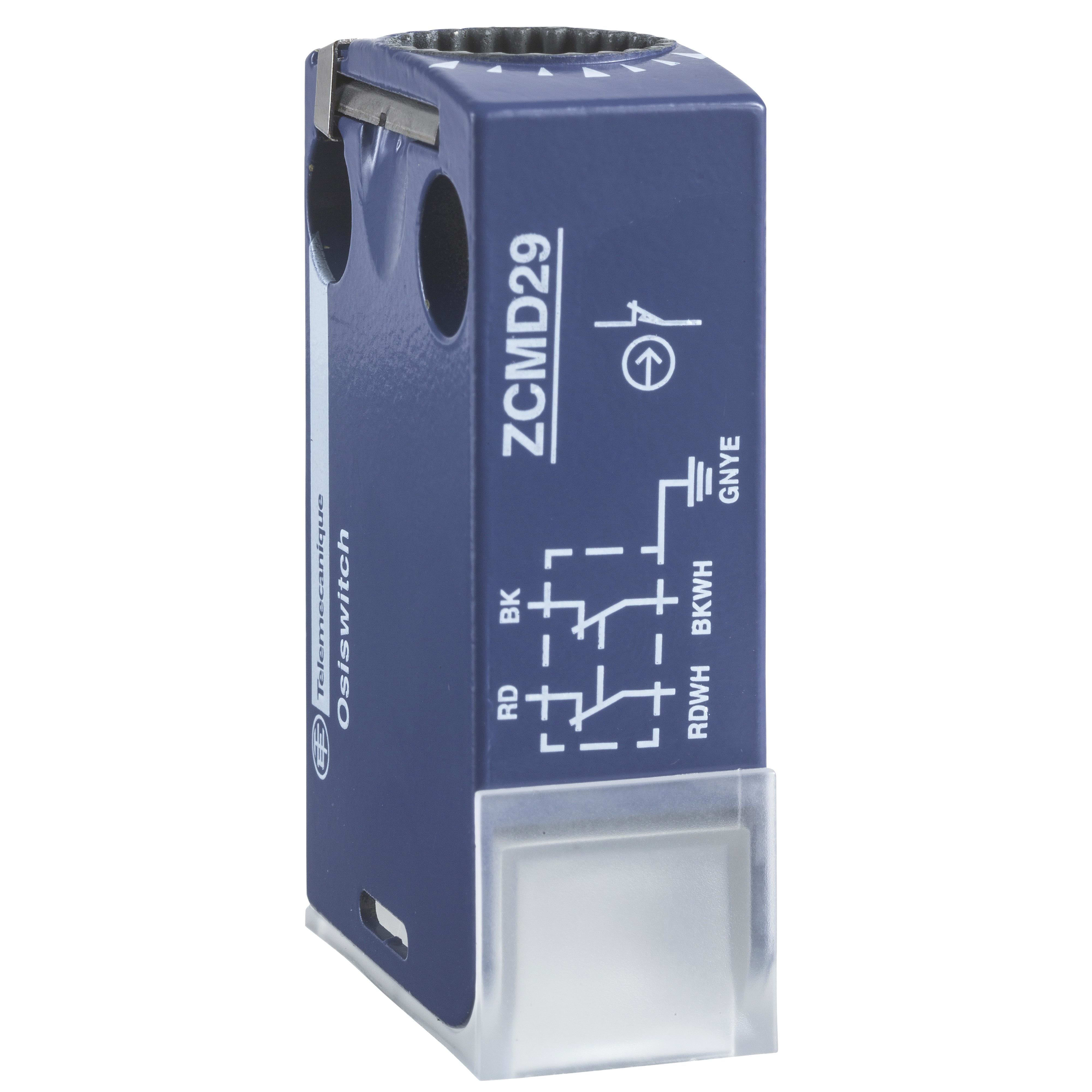 TESE - Cuerpo interruptor de posición zcmd - 2nc+2no - plata - ruptura brusca - connexión - 2 m