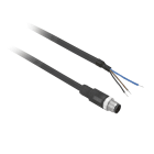 TESE - Conector pré-cabeado reto macho - m8 - 3 pinos - cable de 2 m