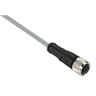 TESE - Precableado conectores xz - hembra recta - m12 - 5 pins - cable pvc 10m ((*))