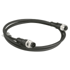 TESE - Cable de puente   xz - macho recto m12 5-pin - hembra recta m12 5-pin - pur 1m