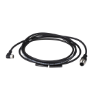 TESE - cable aco.-macho, recto, 4 patillas, M12-hembra, recto, 4 patillas, M8-cable 1m
