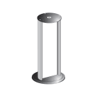 TESE - Columna con espejo 1700 mm para luces cortinas de seguridad - hp = 1360 mm