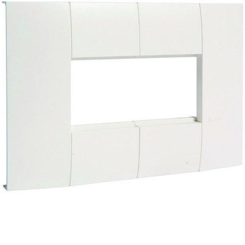 HAGER - Adaptador 2 mecanismo Simon27 para LFF ancho 110mm blanco RAL9016
