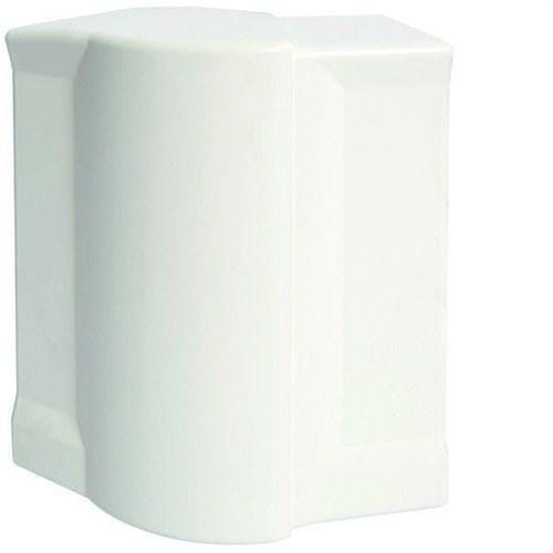 HAGER - Ángulo exterior variable para canal GBD/GBA 50x130mm blanco RAL9016
