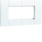HAGER - Soporte 2 mecanismos 45x45mm blanco RAL9016