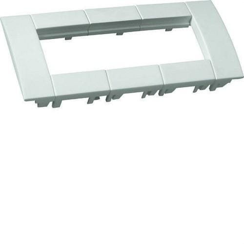 HAGER - Soporte 3 mecanismos 45x45mm blanco RAL9016