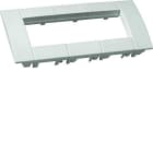 HAGER - Soporte 3 mecanismos 45x45mm blanco RAL9016