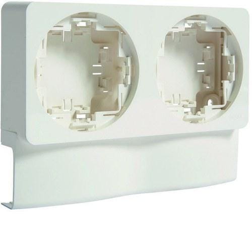 HAGER - Caja doble para mecanismo + adaptador para ATA 16x30