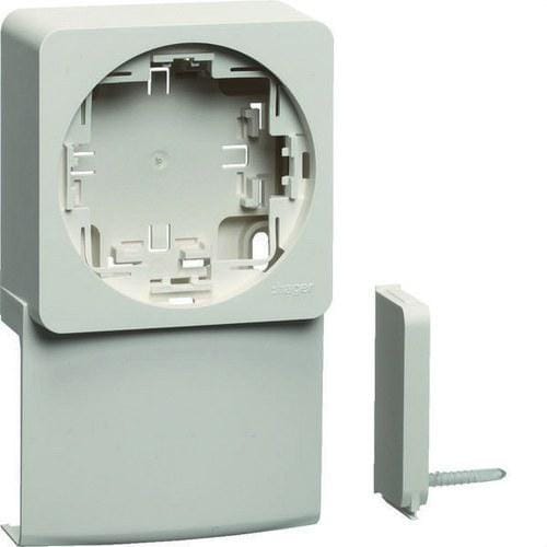 HAGER - Caja simple para mecanismo + adaptador para ATA 20x50