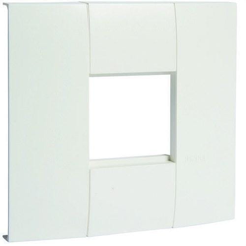 HAGER - Adaptador 1 mecanismo 45x45mm para LFF ancho 110mm blanco RAL9016
