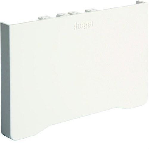 HAGER - Tapa final para canal GBD/GBA 50x85mm blanco RAL9016