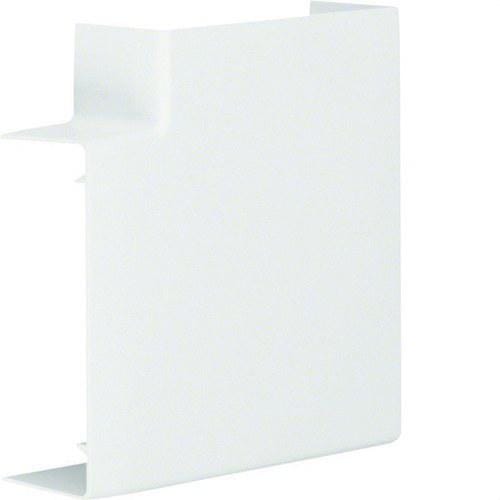 HAGER - Ángulo plano ABS para canales LF401100 blanco RAL9016