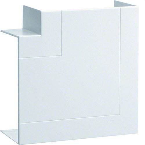 HAGER - Ángulo plano en PC/ABS para canales BRP 65x130 blanco RAL9016