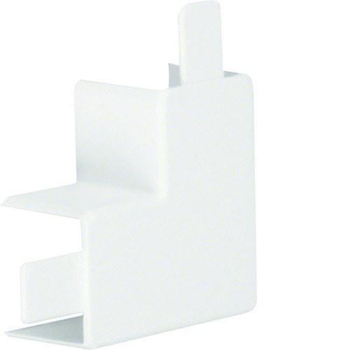 HAGER - Ángulo plano ABS para canales LF300300 blanco RAL9016