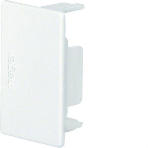 HAGER - Tapa final ABS para canales LF300450 blanco RAL9016