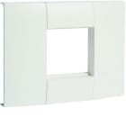 HAGER - Adaptador 1 mecanismo Simon27 para LFF ancho 90mm blanco RAL9016