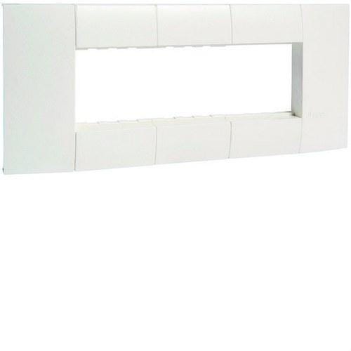 HAGER - Adaptador 3 mecanismo Simon27 para LFF ancho 90mm blanco RAL9016