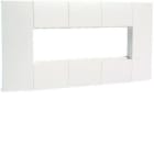 HAGER - Adaptador 3 mecanismo Simon27 para LFF ancho 110mm blanco RAL9016