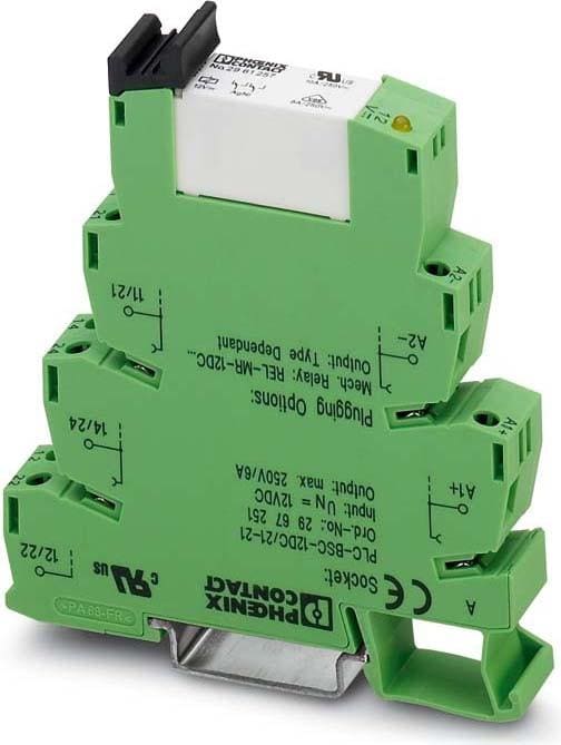 PHOENIX CONTACT - Módulo de relés PLC-RPIT-24UC/21-21