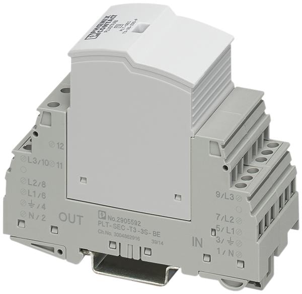 PHOENIX CONTACT - Protección de dispositivos enchufable PLT-SEC-T3-3S-230-FM