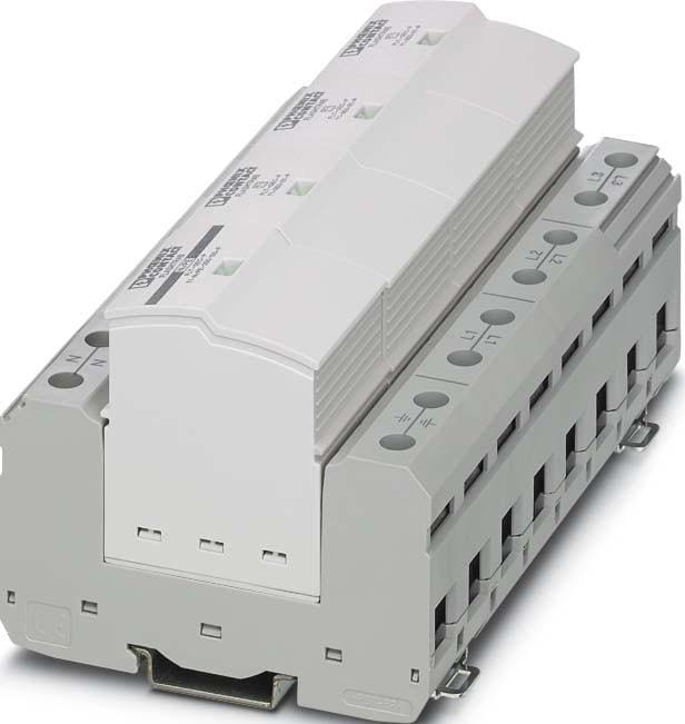 PHOENIX CONTACT - Descargador corrientes FLT-SEC-P-T1-3S-350/25-FM