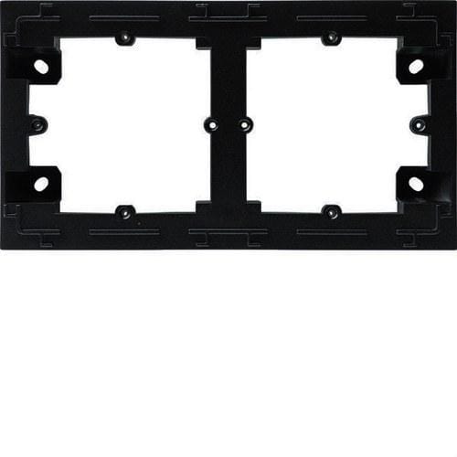 HAGER - CAJA SUPERFICIE 2E LUMINA INTENSE NEGRO