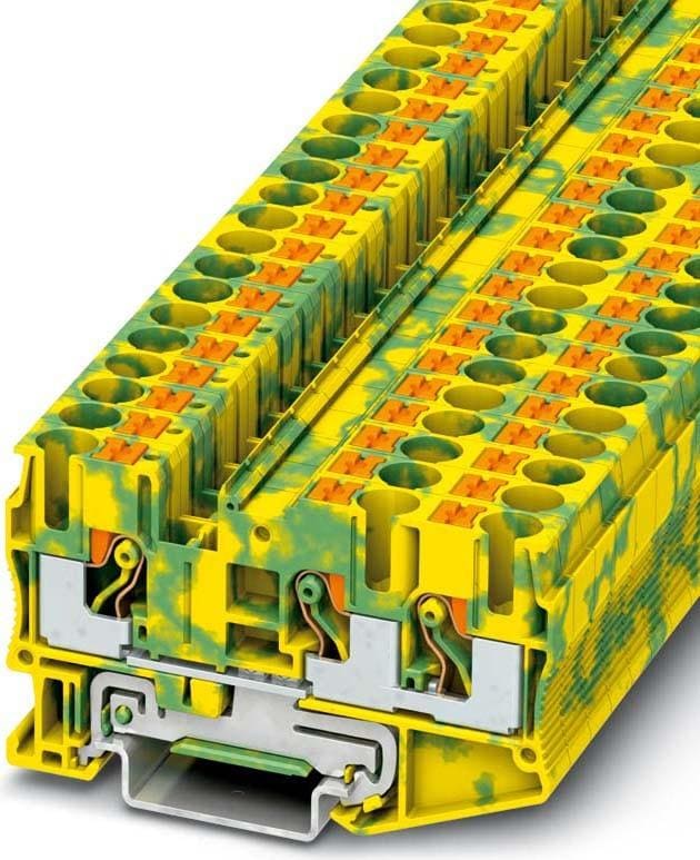 PHOENIX CONTACT - Borne de tierra PT-6-TWIN-PE 0,5-10mm² AM/GN
