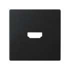 SIMON - Placa SIMON 82 para conector HDMI negro mate