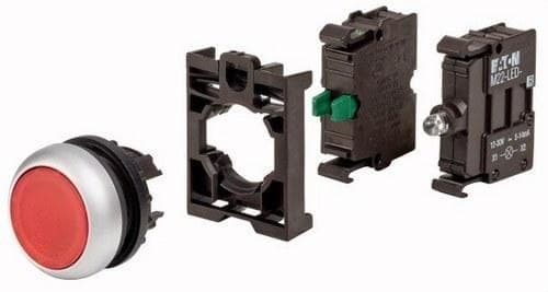 EATON - Kit pulsador rasante M22-DL-R-K10LED-BVP rojo