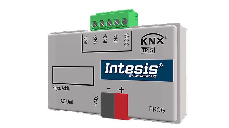 INTESIS - PASARELA AC MIDEA COMMERCIAL & VRF SYSTEMS TO KNX INTERFACE - 1 UNIT