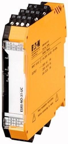 EATON - Relé de seguridad parada de emergencia puerta de seguridad supervisión de cortina luminosa 24V-230V DC/AC
