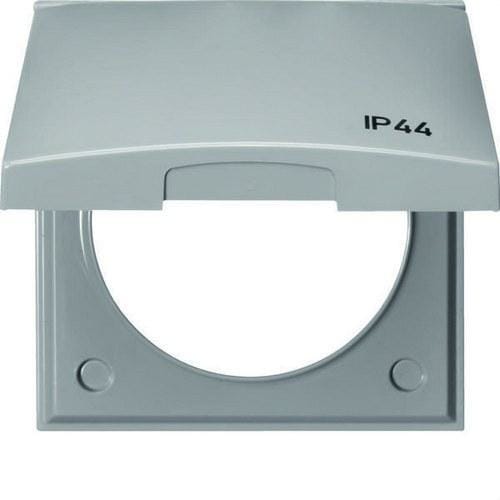 HAGER - MARCO 1E CON TAPA+IP44 INTEGRO GRIS