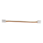 JISO - Doble Conector de led 3528 (8mm) con cable 12cm para tiras TW de led IP34. (No utilizar dentro de perfiles)