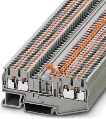 PHOENIX CONTACT - Borne de carril paso PIT2,5-QUATTRO-MT GY