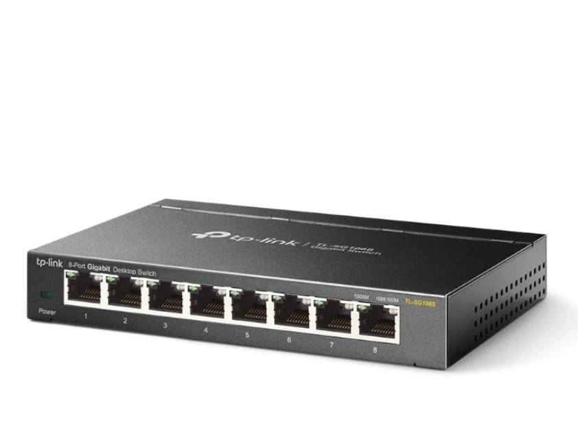 TP-LINK - 8-PORT GIGABIT DESKTOP SWITCH TL-SG108S
