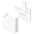 UNEX - Ángulo plano de 70x210 mm Unex en U24X color aluminio