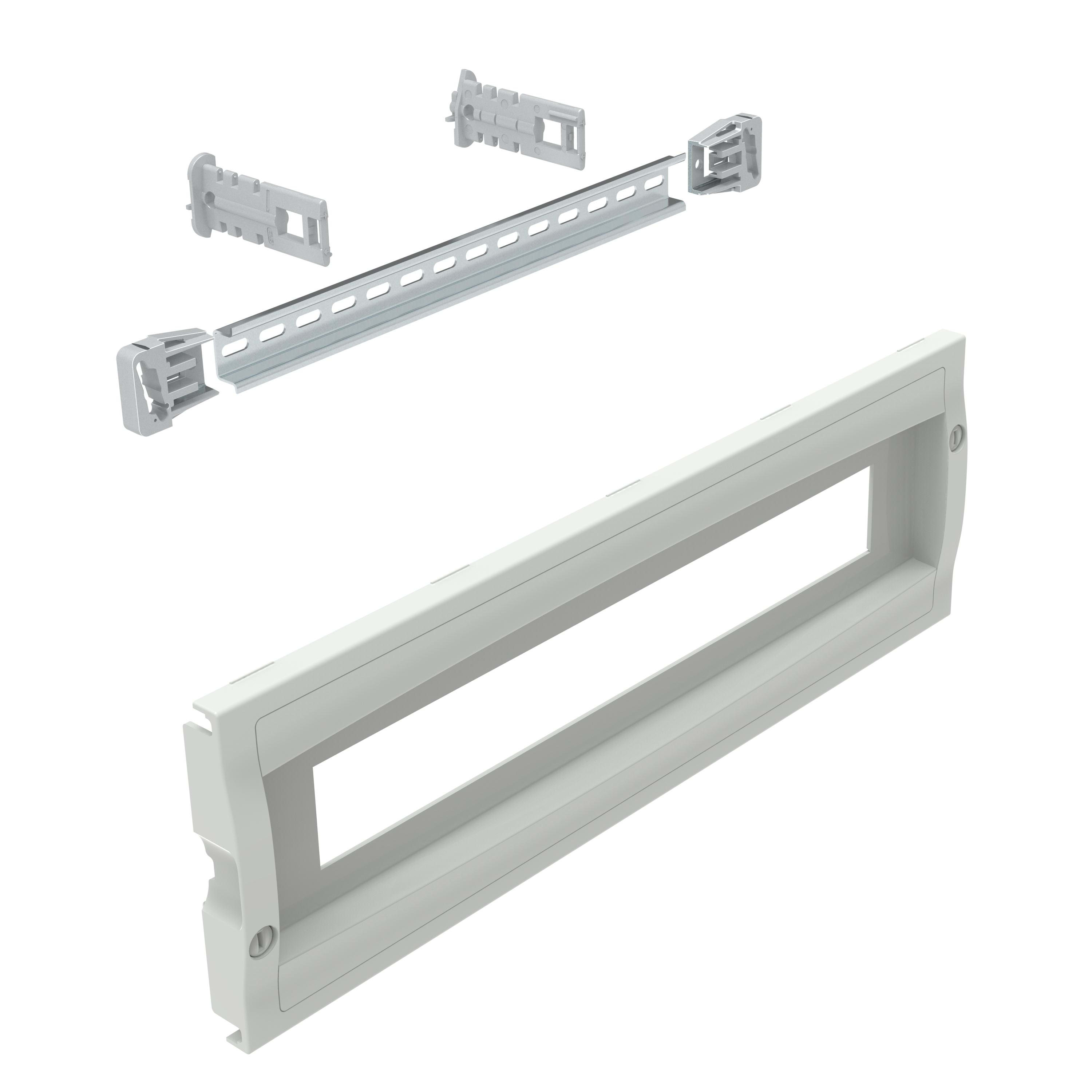 LEGRAND - Chasis modular para componer - Placa frontal modular de plástico alt. 150 an. 500 con carril