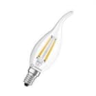LEDVANCE - Lámpara LED Classic BA 40 Filament P 4W 827 Clear E14